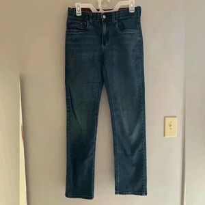 Boy’s Levi’s Dark Wash 514 Straight Leg Regular Adjustable Jeans Size 16